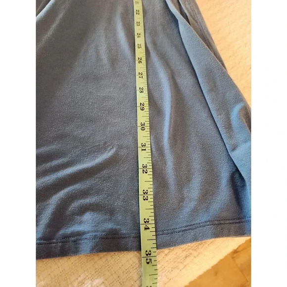 Eileen Fisher Short Sleeve Side Slit Tunic Tee Sz Large - Picture 6 of 7